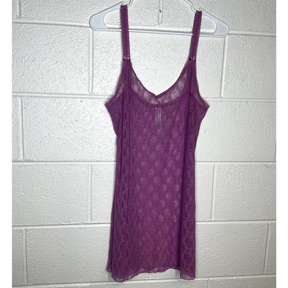 < B. Tempt’d Purple Sheer Floral Lace Lingerie Cami >